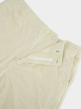 Off-White Cream Terry Cotton Bowling Shorts