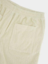 Off-White Cream Terry Cotton Bowling Shorts