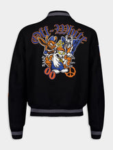 Off-White Black Gang Varsity Wool Bomber