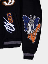 Off-White Black Gang Varsity Wool Bomber