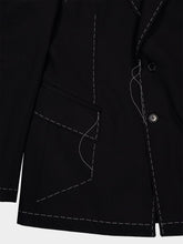 Off-White Black Stitch Arrow Wool Blazer