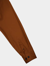 Off-White Tobacco Brown Embroidered Shirt