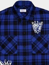 Off-White Blue Character Check Shirt