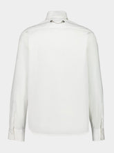 Off-White White Quote Poplin Shirt with Side Zips