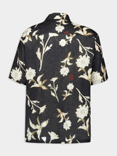 Off-White Water Flower Linen Bowling Shirt