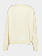 Off-White Crew-Neck Diagonal-Stripe Jumper