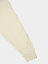 Off-White Crew-Neck Diagonal-Stripe Jumper