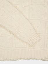 Off-White Cream 3D Stitch Arrow Wool Jumper