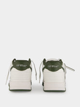 Off-White White and Olive Green Out Of Office Sneakers