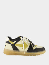 Off-White Sand and Golden Brown OOO Varsity Leather Sneakers