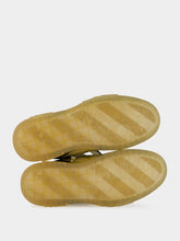 Off-White Sand and Golden Brown OOO Varsity Leather Sneakers