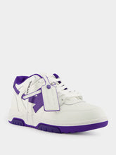 White and Purple Out Of Office Sneakers