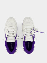 Off-White White and Purple Out Of Office Sneakers