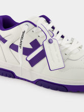 Off-White White and Purple Out Of Office Sneakers