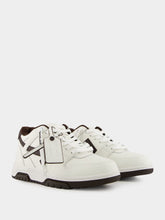 Off-White White and Chocolate Out Of Office Sneakers