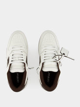 Off-White White and Chocolate Out Of Office Sneakers