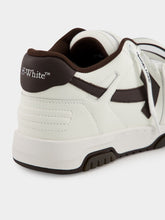Off-White White and Chocolate Out Of Office Sneakers