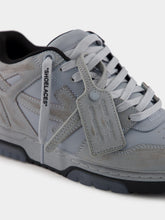 Off-White Light Grey Out Of Office Suede Sneakers