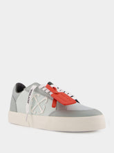 Off-White Grey New Low Vulcanized Calf Leather Sneakers