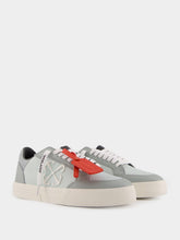 Off-White Grey New Low Vulcanized Calf Leather Sneakers