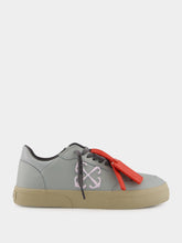 Off-White Light Grey New Low Vulcanized Calf Leather Sneakers