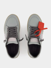 Off-White Light Grey New Low Vulcanized Calf Leather Sneakers