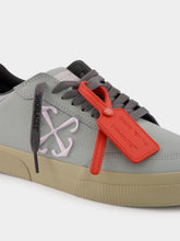 Off-White Light Grey New Low Vulcanized Calf Leather Sneakers
