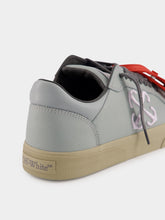 Off-White Light Grey New Low Vulcanized Calf Leather Sneakers