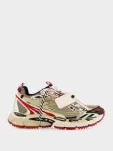 Off-White Sand and Red Be Right Back Sneakers