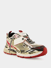 Off-White Sand and Red Be Right Back Sneakers