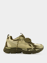 Off-White Forest Green and Sand Be Right Back Sneakers
