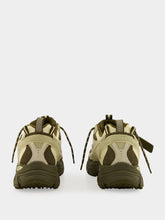 Off-White Forest Green and Sand Be Right Back Sneakers