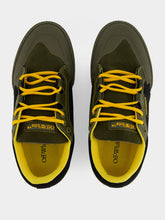 Off-White Olive Green Low-Top Vulcanized Sneakers