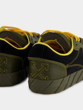 Off-White Olive Green Low-Top Vulcanized Sneakers