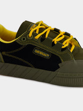 Off-White Olive Green Low-Top Vulcanized Sneakers