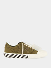 Off-White Army Green Vulcanized Low-Top Sneakers