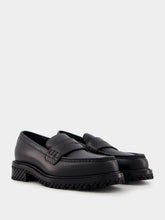 Off-White Leather Loafers with Debossed Logo