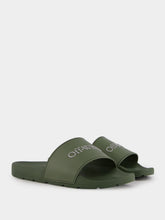 Off-White Green Bookish Sliders