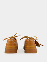 Off-White Brown Leather Hybrid Boat Shoes