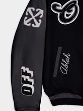 Off-White Black Crystal Varsity Jacket