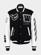 Off-White Wool-Blend Varsity Jacket