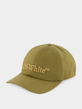 Off-White Army Green Bookish Embroidered Baseball Cap
