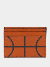 Off-White Orange Basketball Card Case in Calfskin