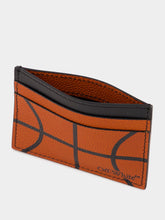 Off-White Orange Basketball Card Case in Calfskin