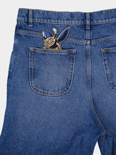 Off-White Blue Character Diag Straight Jeans