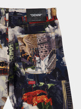 Off-White World Paint Dusty Blue Relaxed Jeans