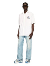 Off-White Blue Paint Effect Relaxed-Fit Jeans