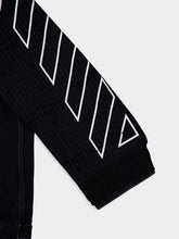 Off-White Black Hooded Diag Boro Cotton Denim Jacket
