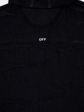 Off-White Black Hooded Diag Boro Cotton Denim Jacket