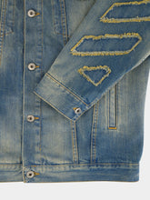 Off-White Dirty Blue Diag Patch Denim Jacket